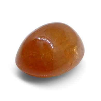 25.87ct Oval Cabochon Orange Spessartine Garnet from Nigeria - Skyjems Wholesale Gemstones