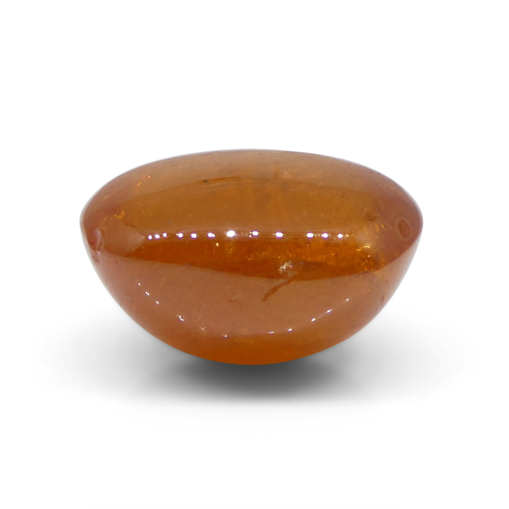 25.87ct Oval Cabochon Orange Spessartine Garnet from Nigeria - Skyjems Wholesale Gemstones