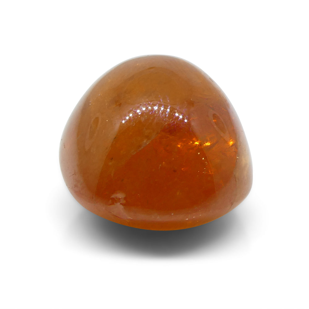 25.87ct Oval Cabochon Orange Spessartine Garnet from Nigeria - Skyjems Wholesale Gemstones