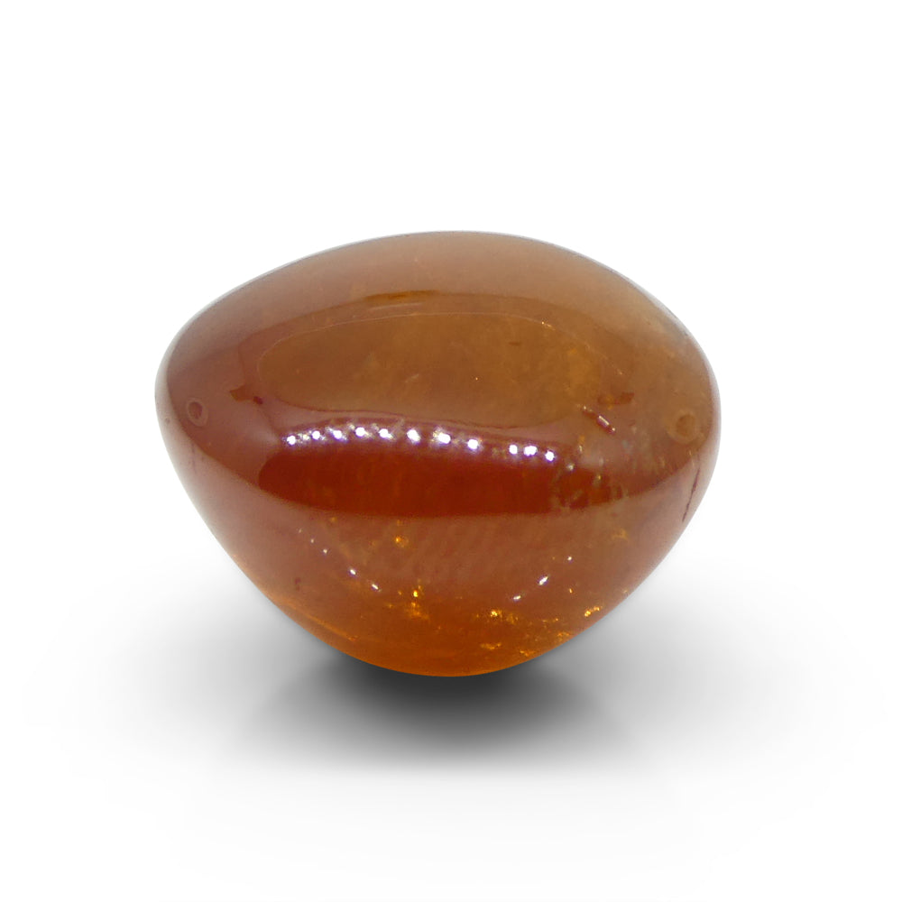 20.32ct Oval Cabochon Orange Spessartine Garnet from Nigeria - Skyjems Wholesale Gemstones