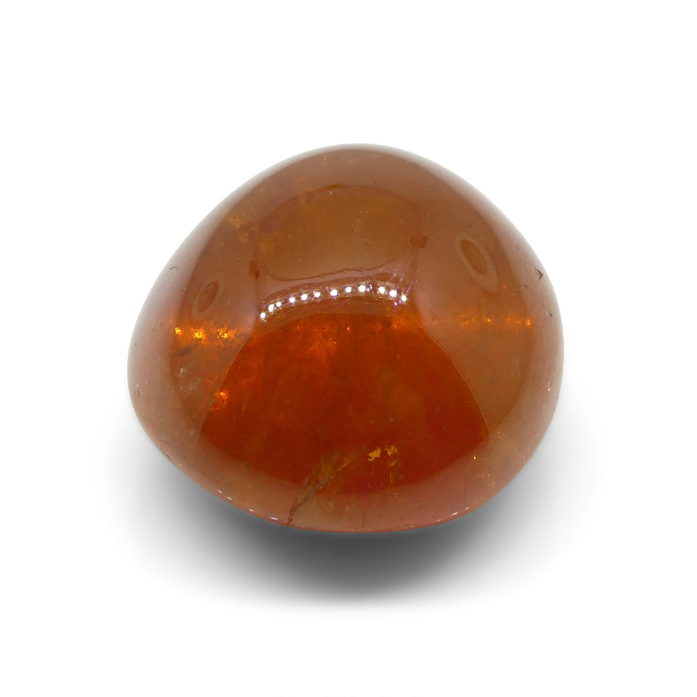 20.32ct Oval Cabochon Orange Spessartine Garnet from Nigeria - Skyjems Wholesale Gemstones