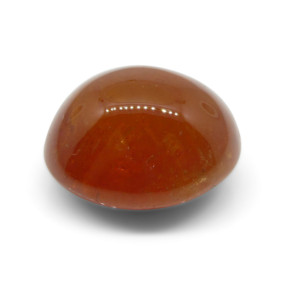 20.32ct Oval Cabochon Orange Spessartine Garnet from Nigeria - Skyjems Wholesale Gemstones