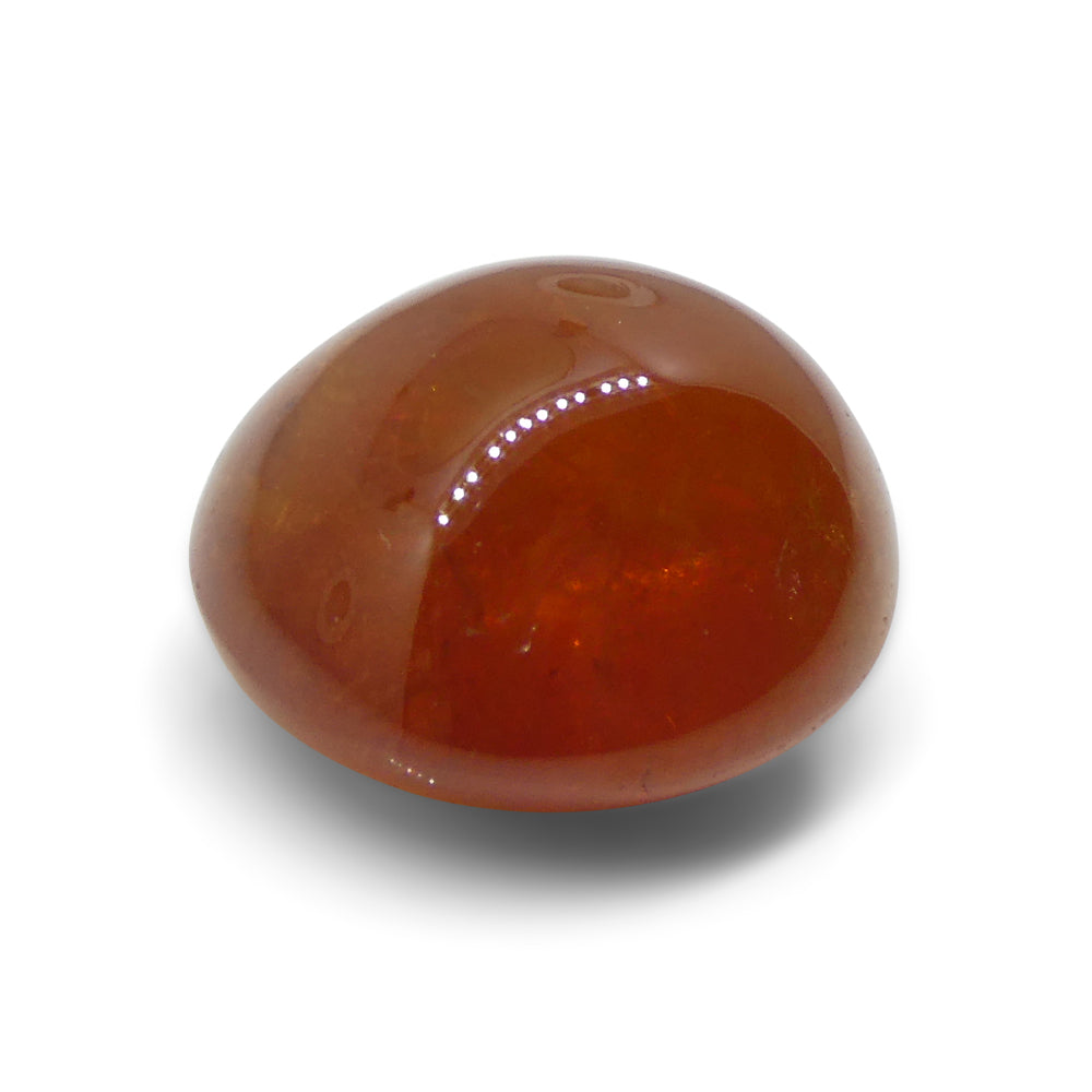 20.32ct Oval Cabochon Orange Spessartine Garnet from Nigeria - Skyjems Wholesale Gemstones