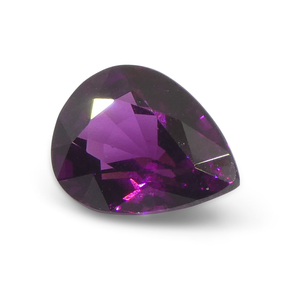 2.57ct Pear Shape Purple Rhodolite Garnet from Umba River Valley, Tanzania - Skyjems Wholesale Gemstones