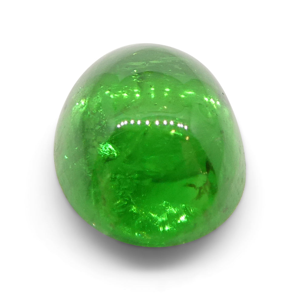 0.98ct Oval Cabochon Green Tsavorite Garnet from Kenya, Unheated - Skyjems Wholesale Gemstones