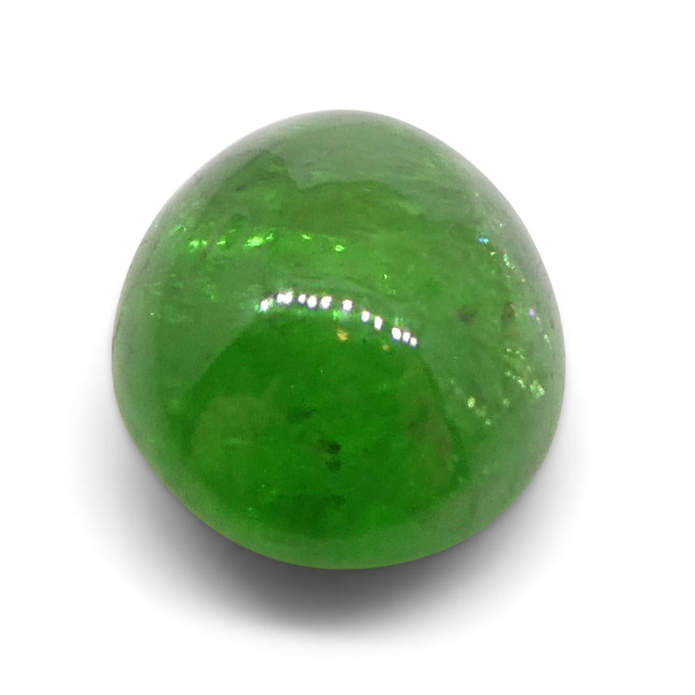 1.98ct Oval Cabochon Green Tsavorite Garnet from Kenya, Unheated - Skyjems Wholesale Gemstones