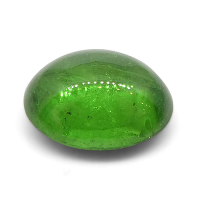 2.18ct Oval Cabochon Green Tsavorite Garnet from Kenya, Unheated - Skyjems Wholesale Gemstones