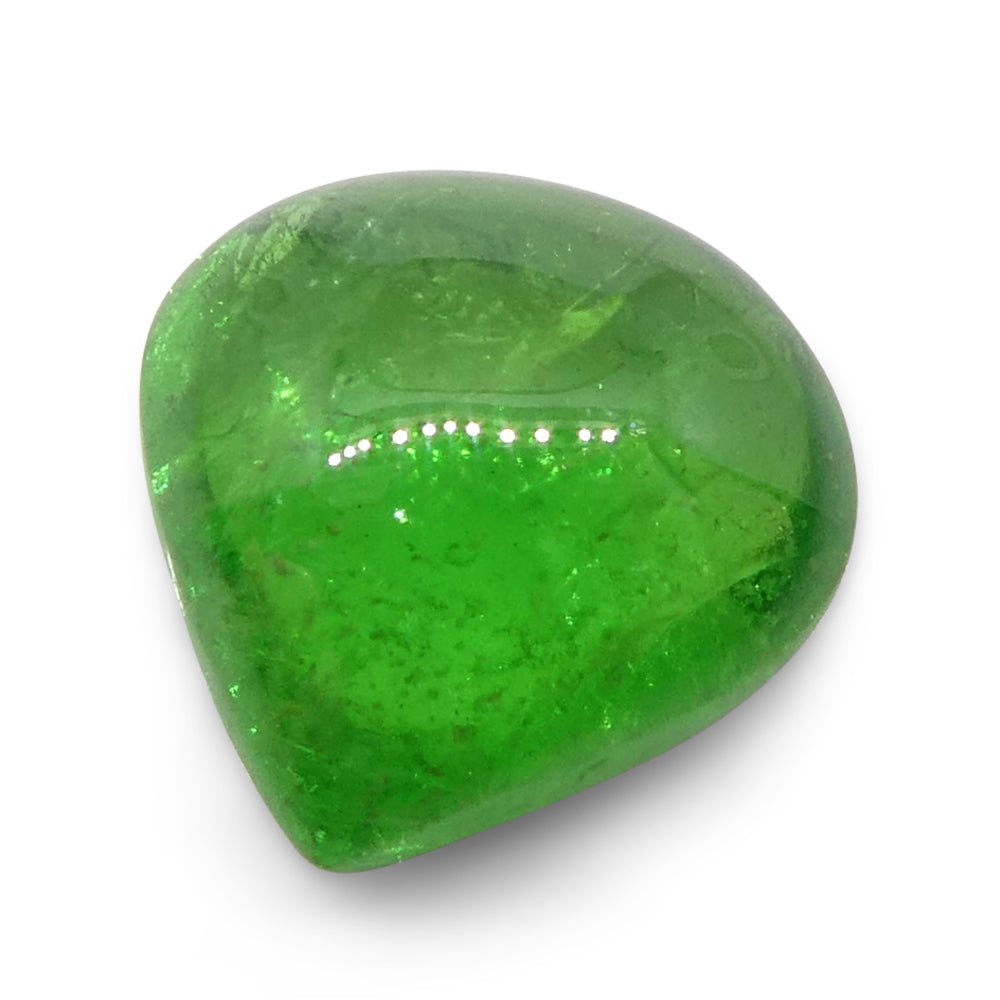 1.97ct Pear Cabochon Green Tsavorite Garnet from Kenya, Unheated - Skyjems Wholesale Gemstones