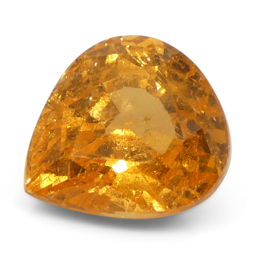 2.41ct Pear Orange Fanta Garnet from Namibia