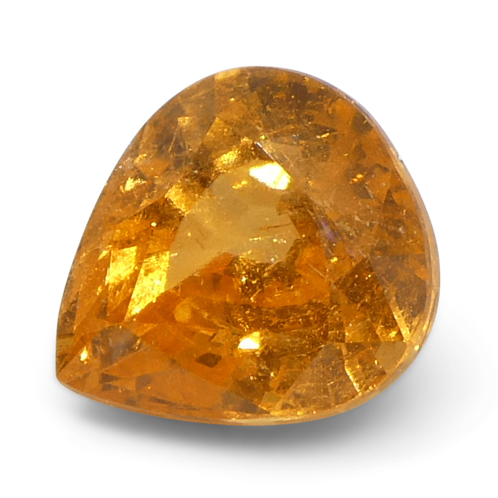 2.41ct Pear Orange Fanta Garnet from Namibia