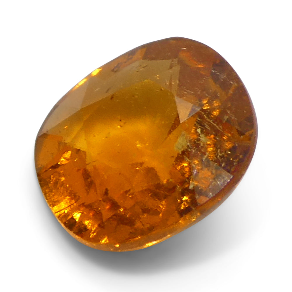 2.46ct Square Cushion Orange Fanta Garnet from Namibia