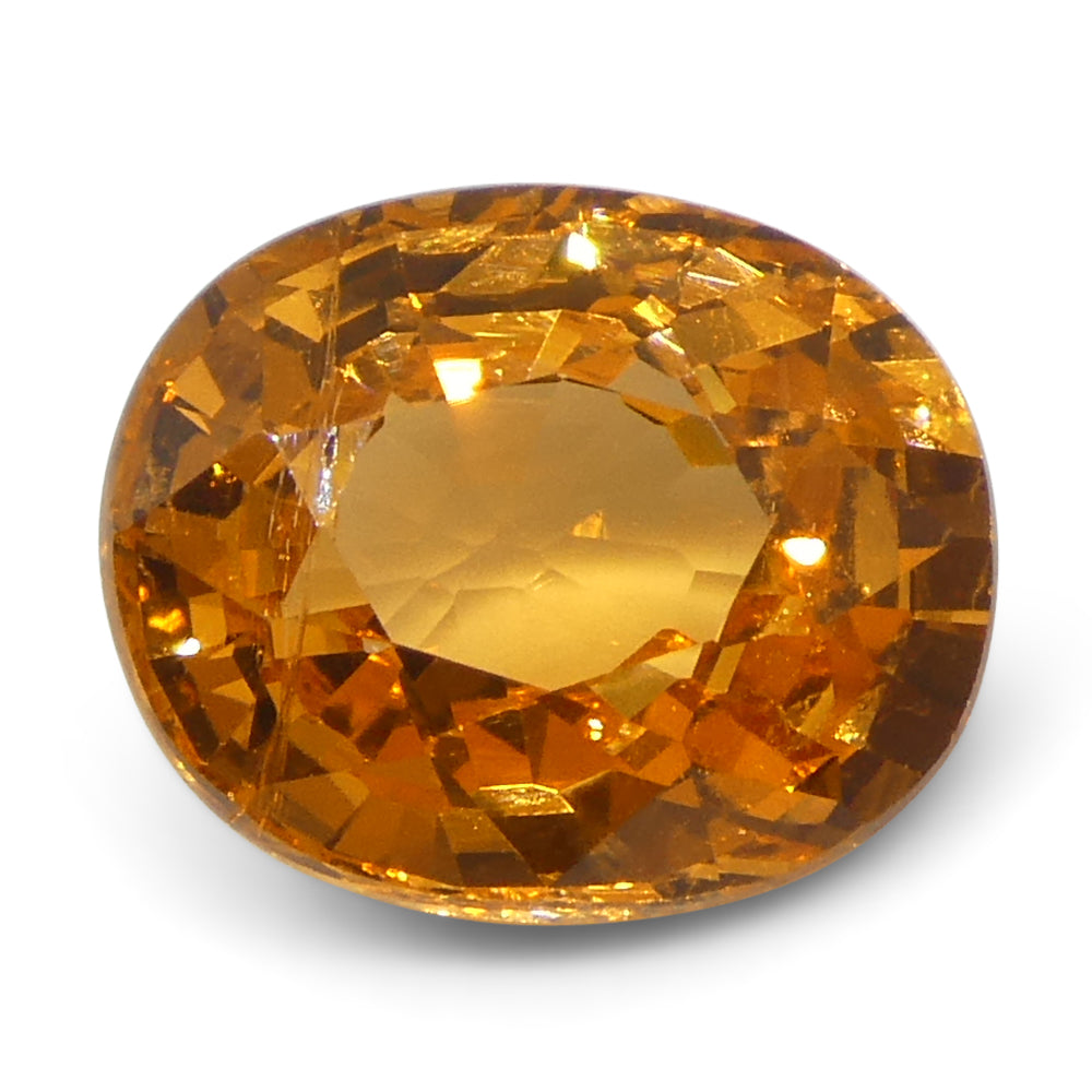 2.05ct Oval Orange Fanta Garnet from Namibia