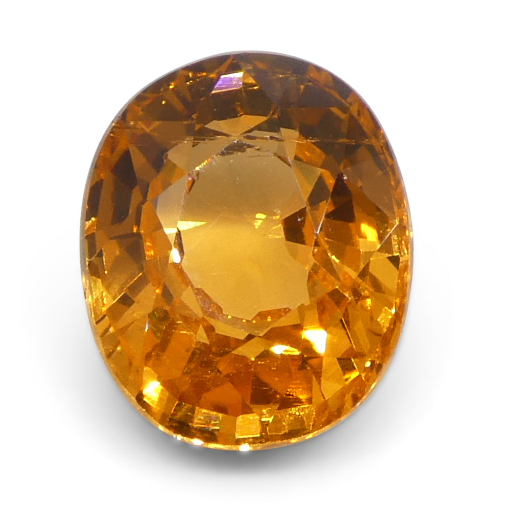 2.05ct Oval Fanta Orange Mandarin Spessartite/Spessartine Garnet from Namibia - Skyjems Wholesale Gemstones