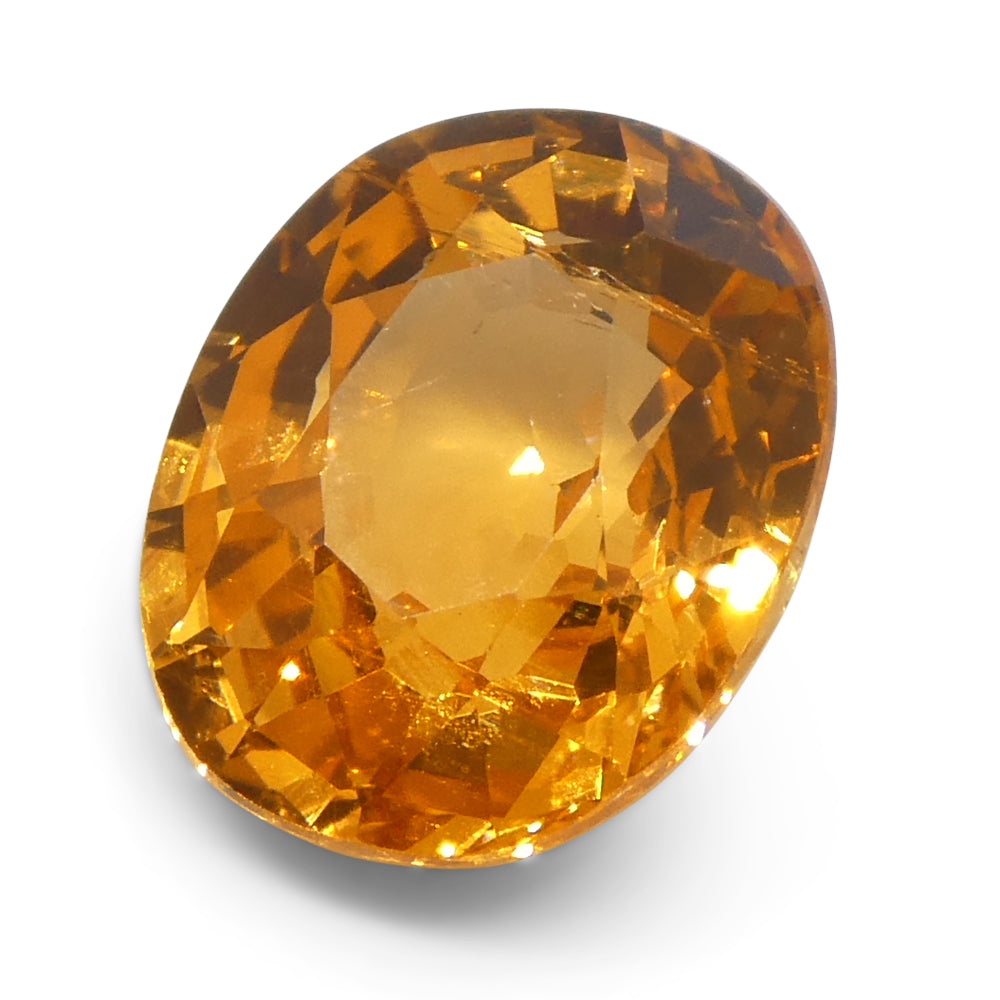 2.05ct Oval Orange Fanta Garnet from Namibia