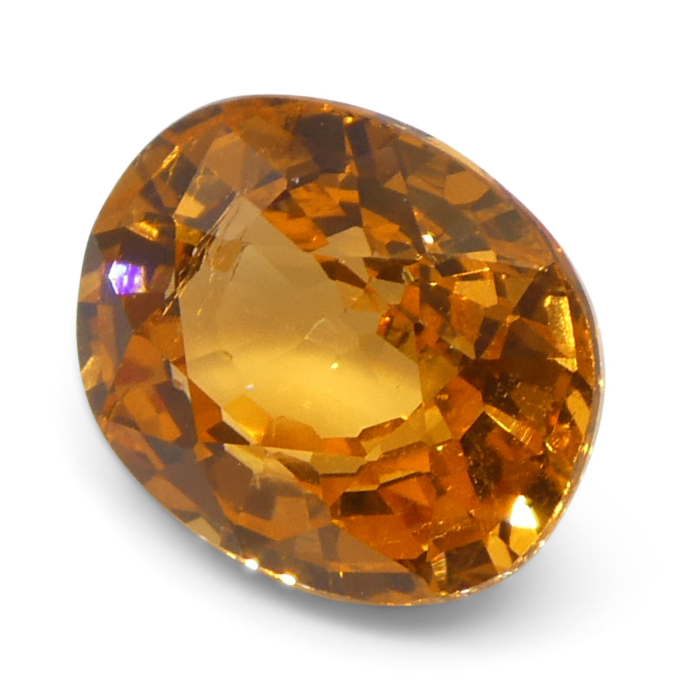 2.05ct Oval Orange Fanta Garnet from Namibia