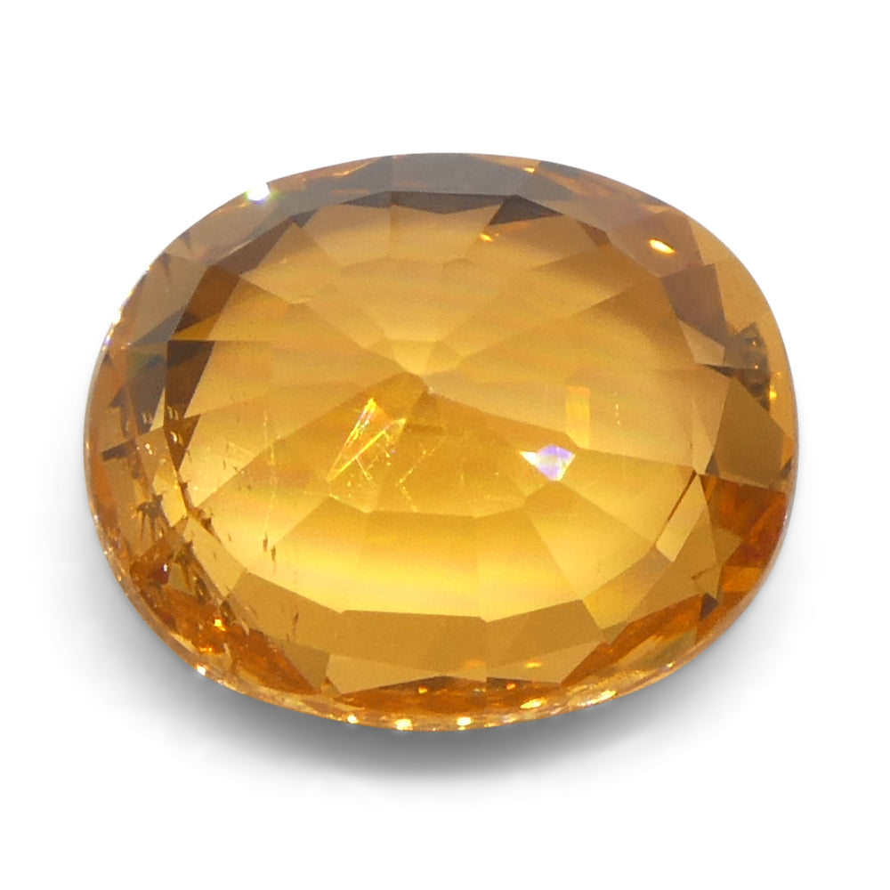 2.05ct Oval Fanta Orange Mandarin Spessartite/Spessartine Garnet from Namibia - Skyjems Wholesale Gemstones