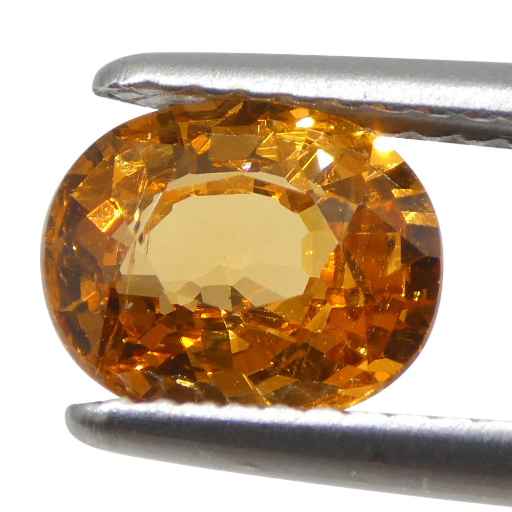 2.05ct Oval Orange Fanta Garnet from Namibia