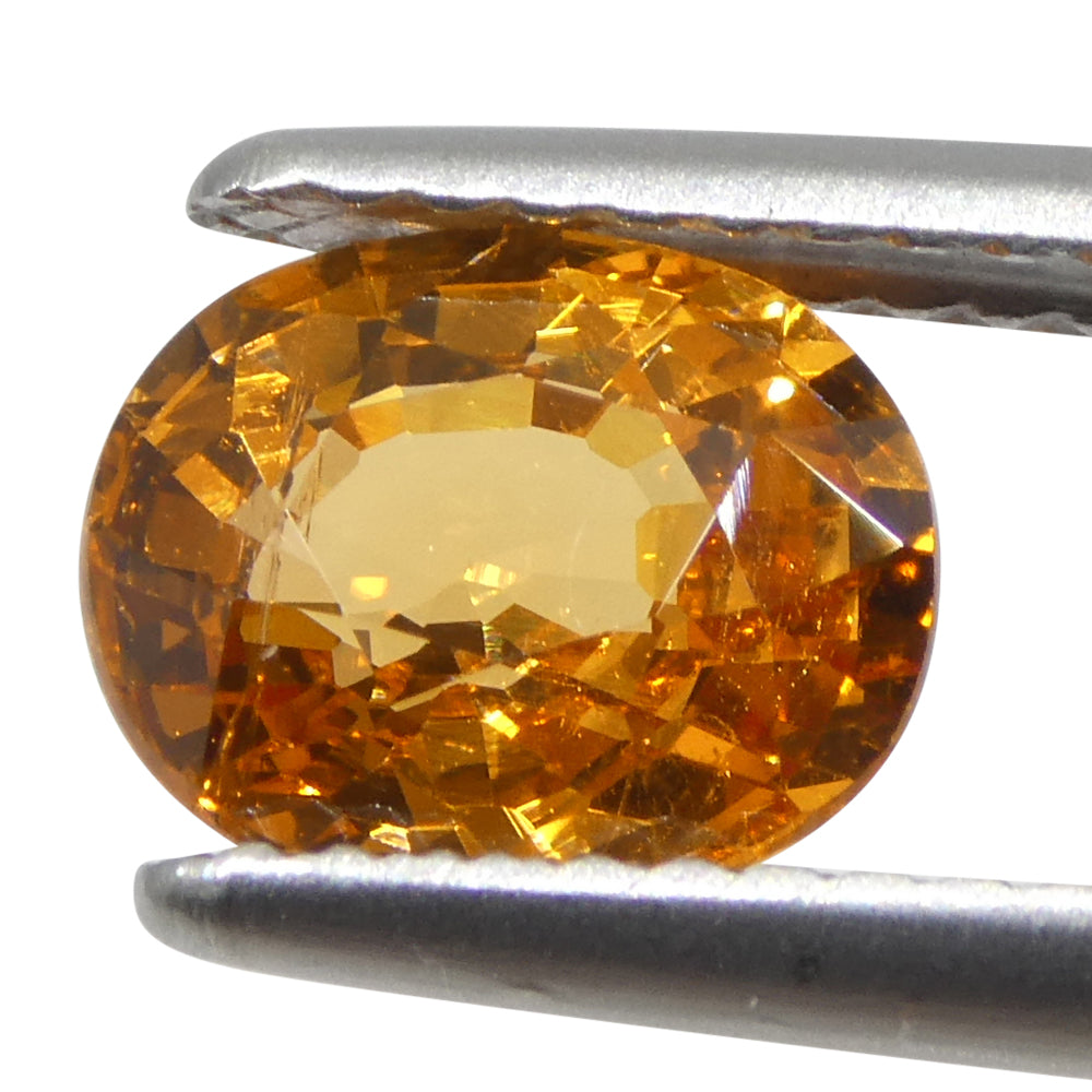 2.05ct Oval Orange Fanta Garnet from Namibia