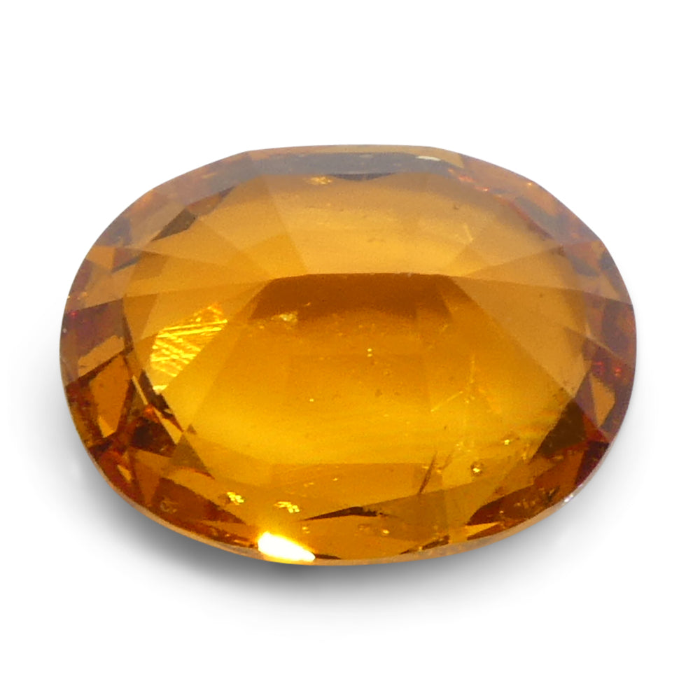 1.58ct Oval Fanta Orange Mandarin Spessartite/Spessartine Garnet from Namibia - Skyjems Wholesale Gemstones