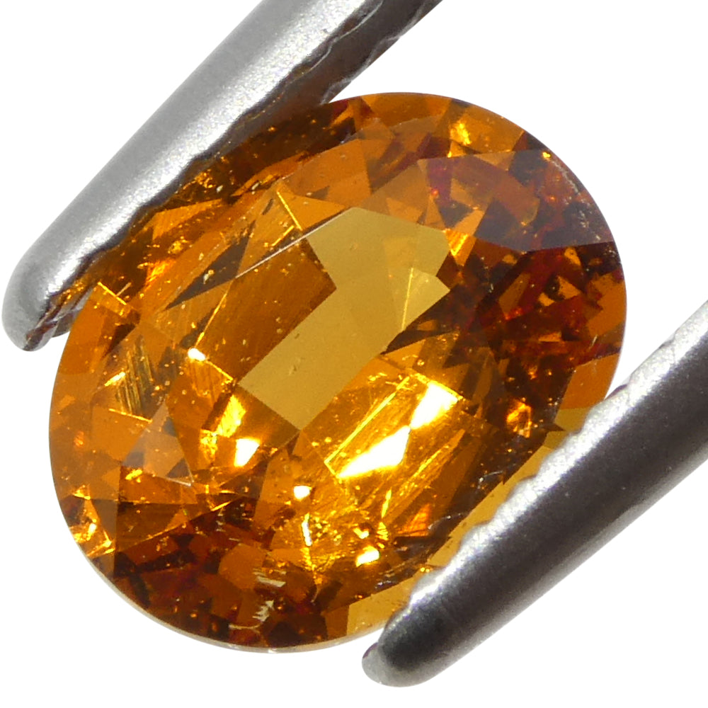 1.58ct Oval Fanta Orange Mandarin Spessartite/Spessartine Garnet from Namibia - Skyjems Wholesale Gemstones