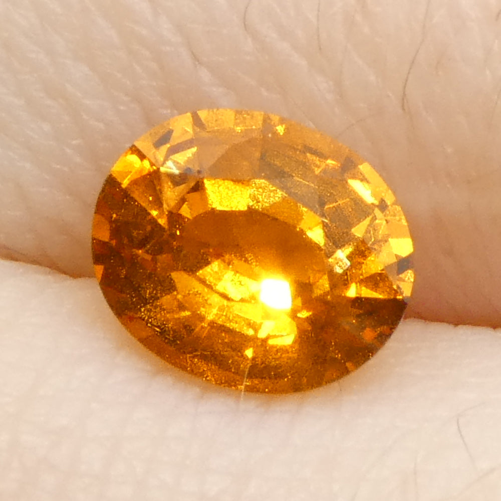 1.68ct Oval Orange Fanta Garnet from Namibia