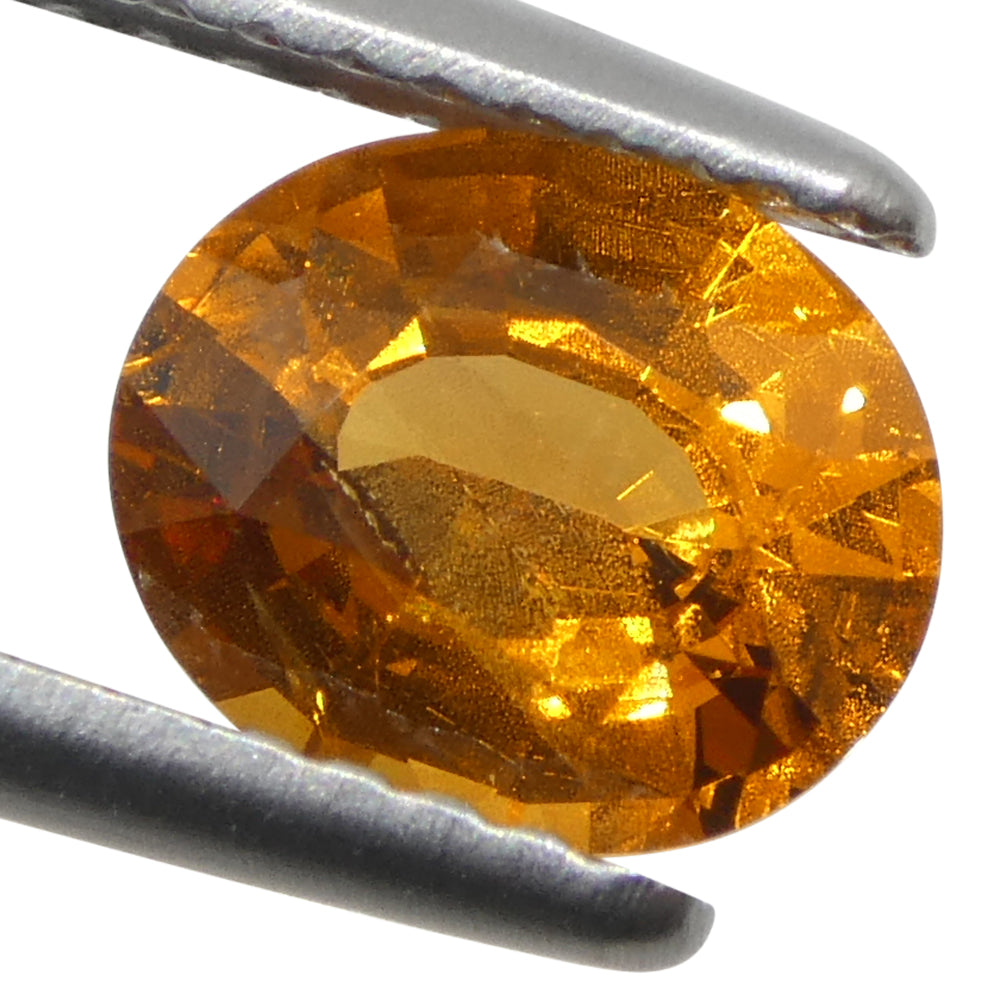 1.68ct Oval Orange Fanta Garnet from Namibia