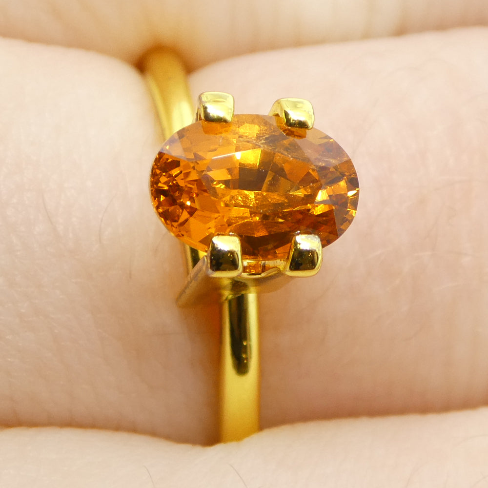 1.77ct Oval Fanta Orange Mandarin Spessartite/Spessartine Garnet from Namibia - Skyjems Wholesale Gemstones