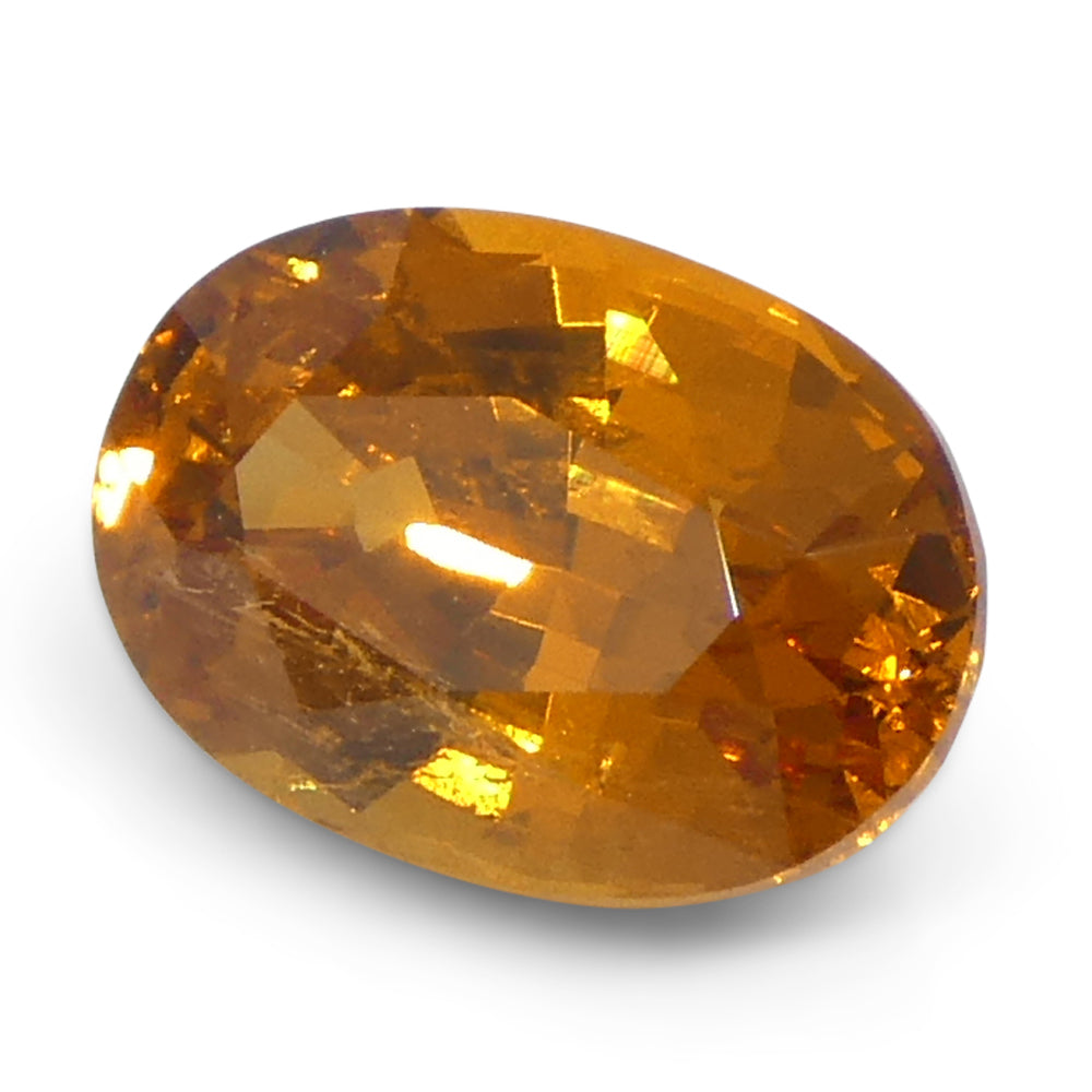 1.77ct Oval Orange Fanta Garnet from Namibia