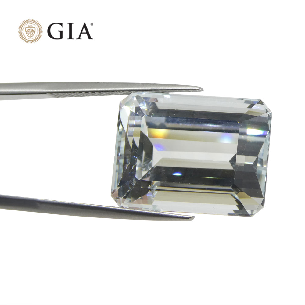 25.97ct Octagonal/Emerald Cut  Aquamarine GIA Certified - Skyjems Wholesale Gemstones