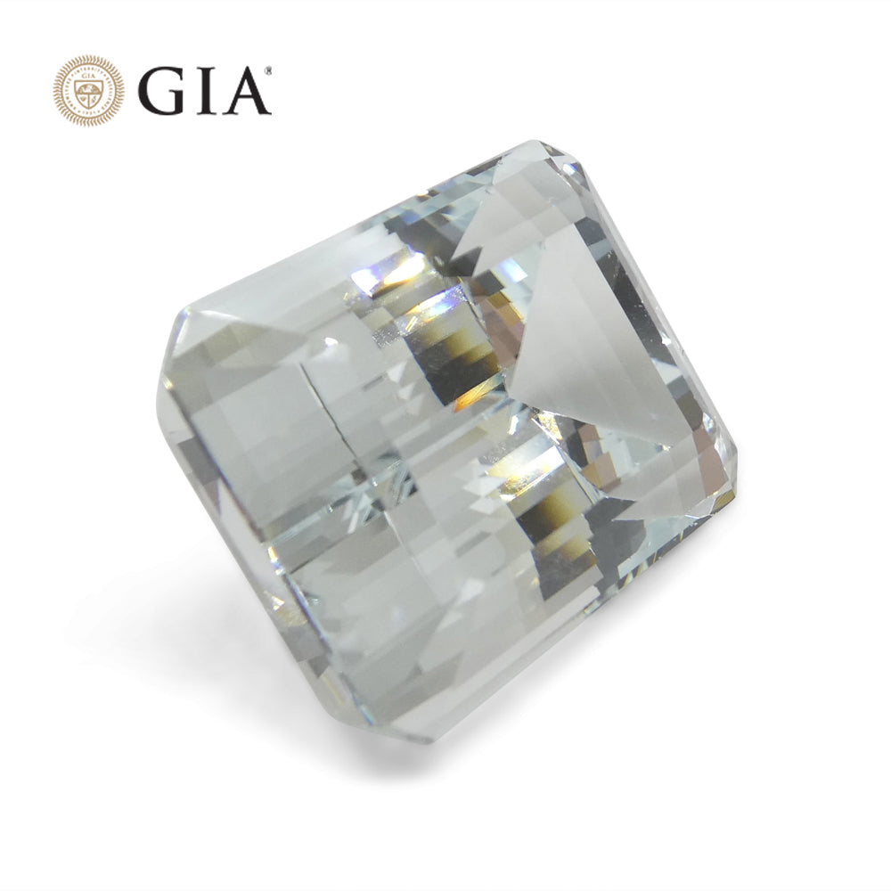 25.97ct Octagonal/Emerald Cut  Aquamarine GIA Certified - Skyjems Wholesale Gemstones