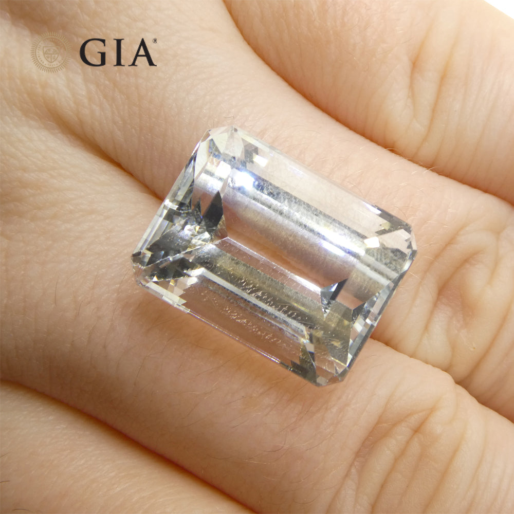 25.97ct Octagonal/Emerald Cut  Aquamarine GIA Certified - Skyjems Wholesale Gemstones