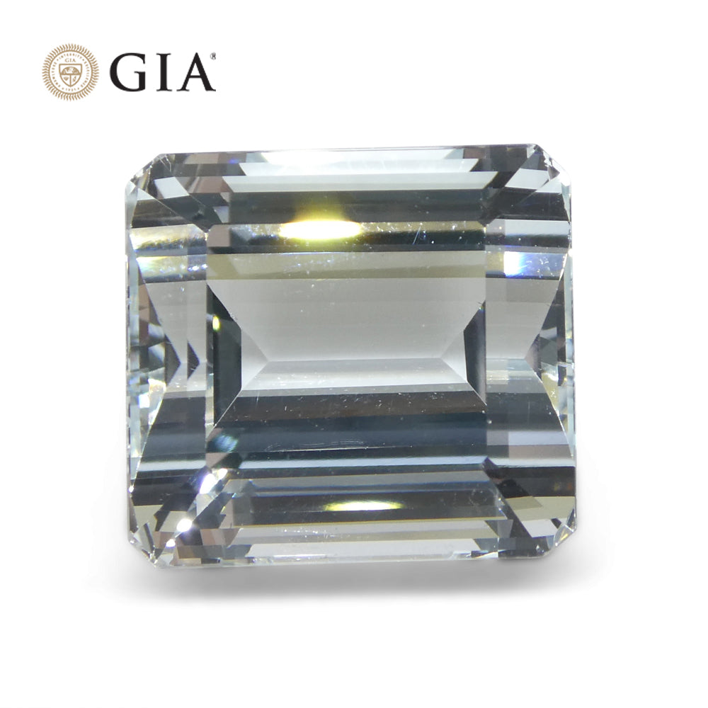 25.74ct Octagonal/Emerald Cut  Aquamarine GIA Certified - Skyjems Wholesale Gemstones