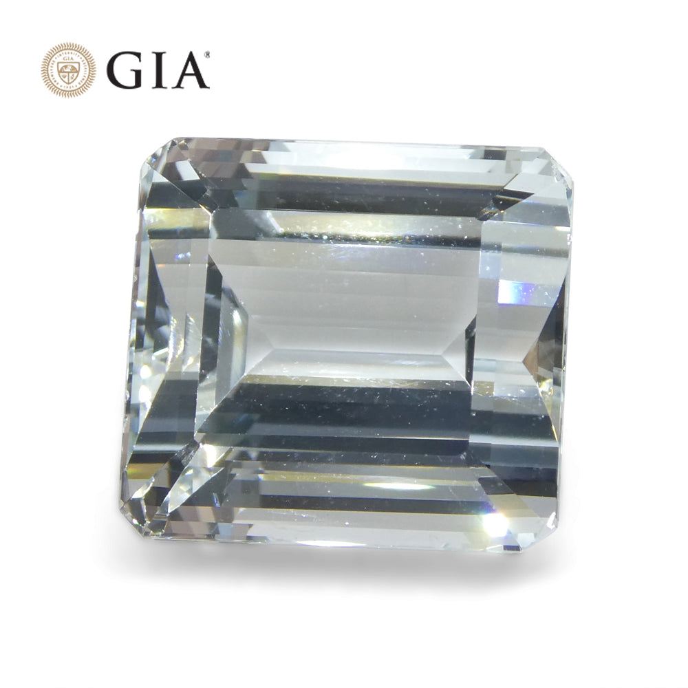 25.74ct Octagonal/Emerald Cut  Aquamarine GIA Certified - Skyjems Wholesale Gemstones