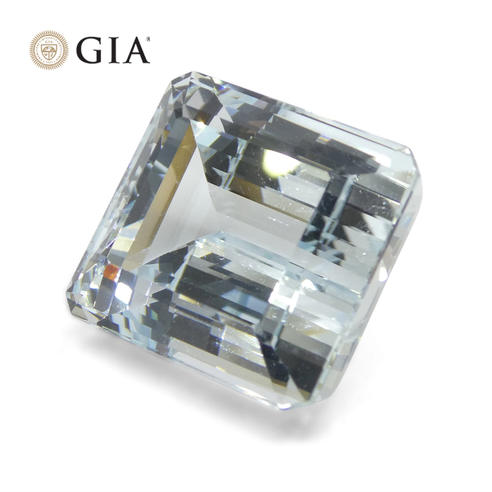 25.74ct Octagonal/Emerald Cut  Aquamarine GIA Certified - Skyjems Wholesale Gemstones