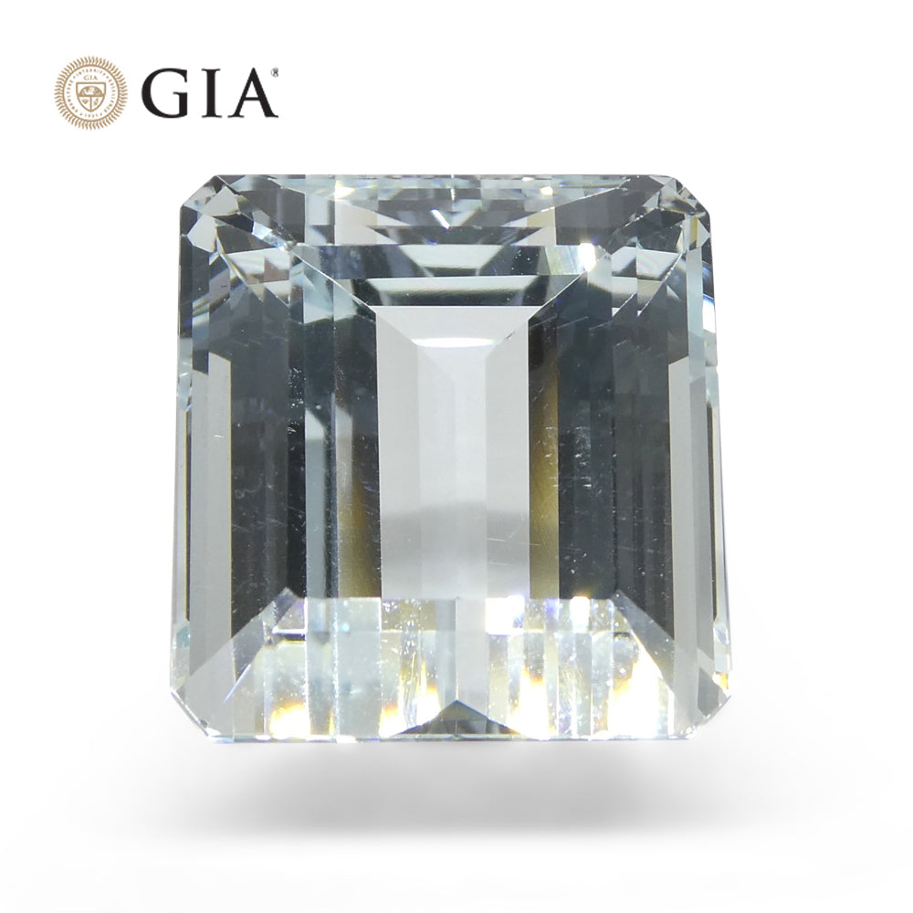 25.74ct Octagonal/Emerald Cut  Aquamarine GIA Certified - Skyjems Wholesale Gemstones