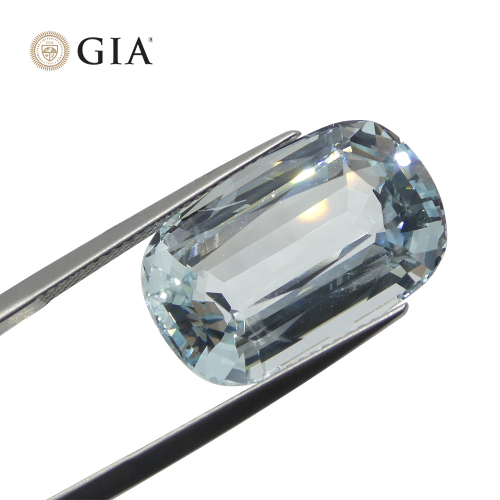 16.13ct Cushion Aquamarine GIA Certified - Skyjems Wholesale Gemstones