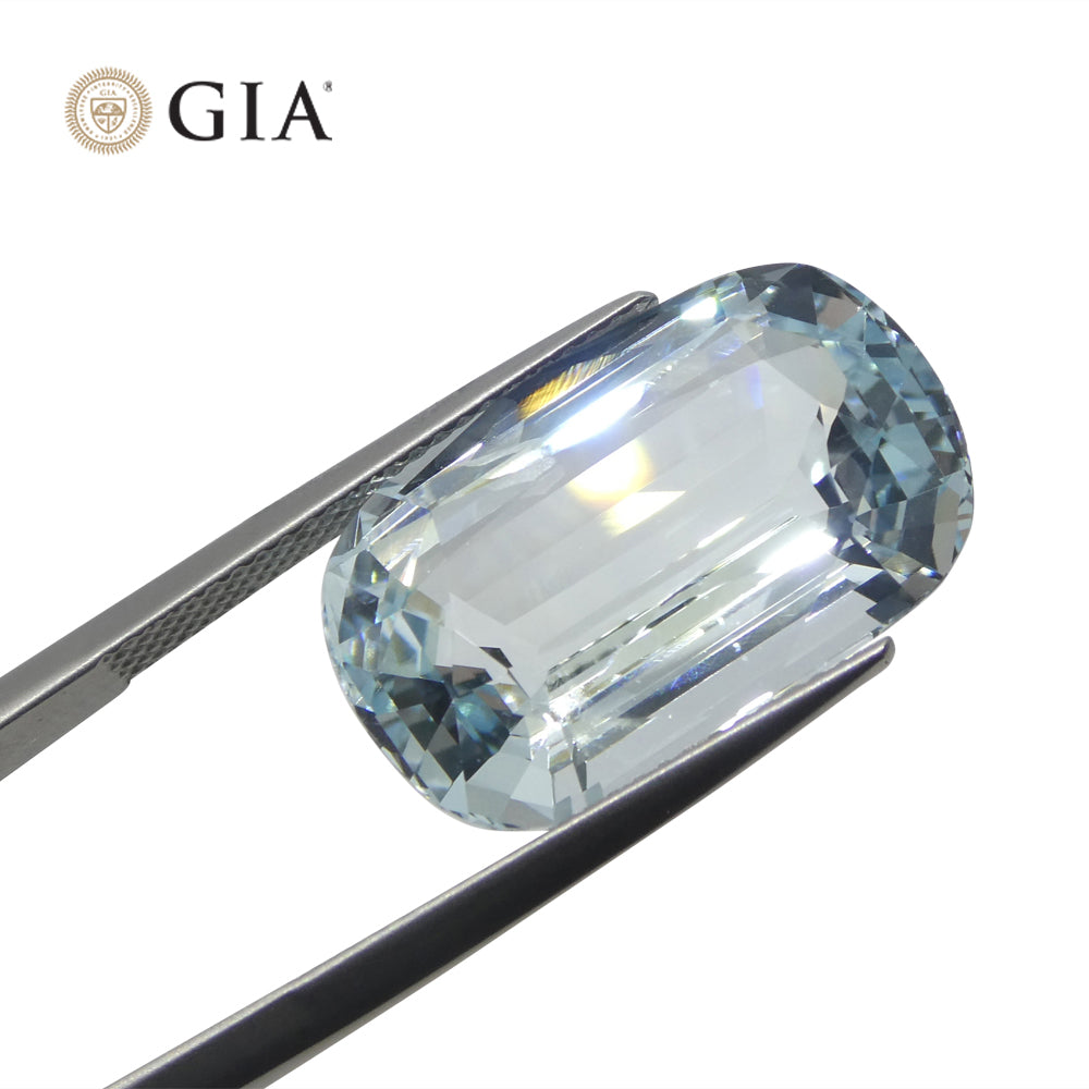 16.13ct Cushion Aquamarine GIA Certified - Skyjems Wholesale Gemstones