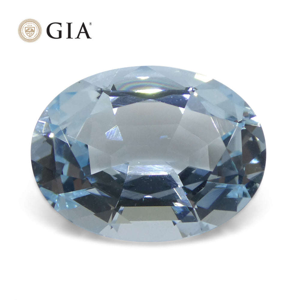 Aquamarine 16.06 cts 20.13 x 15.34 x 9.45 mm Oval Blue  $21000