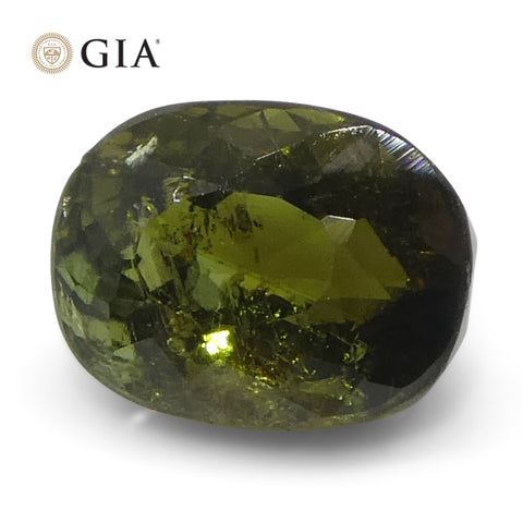 1.27ct Oval Yellowish Green to Yellowish Brown Alexandrite GIA Certified Sri Lanka Unheated