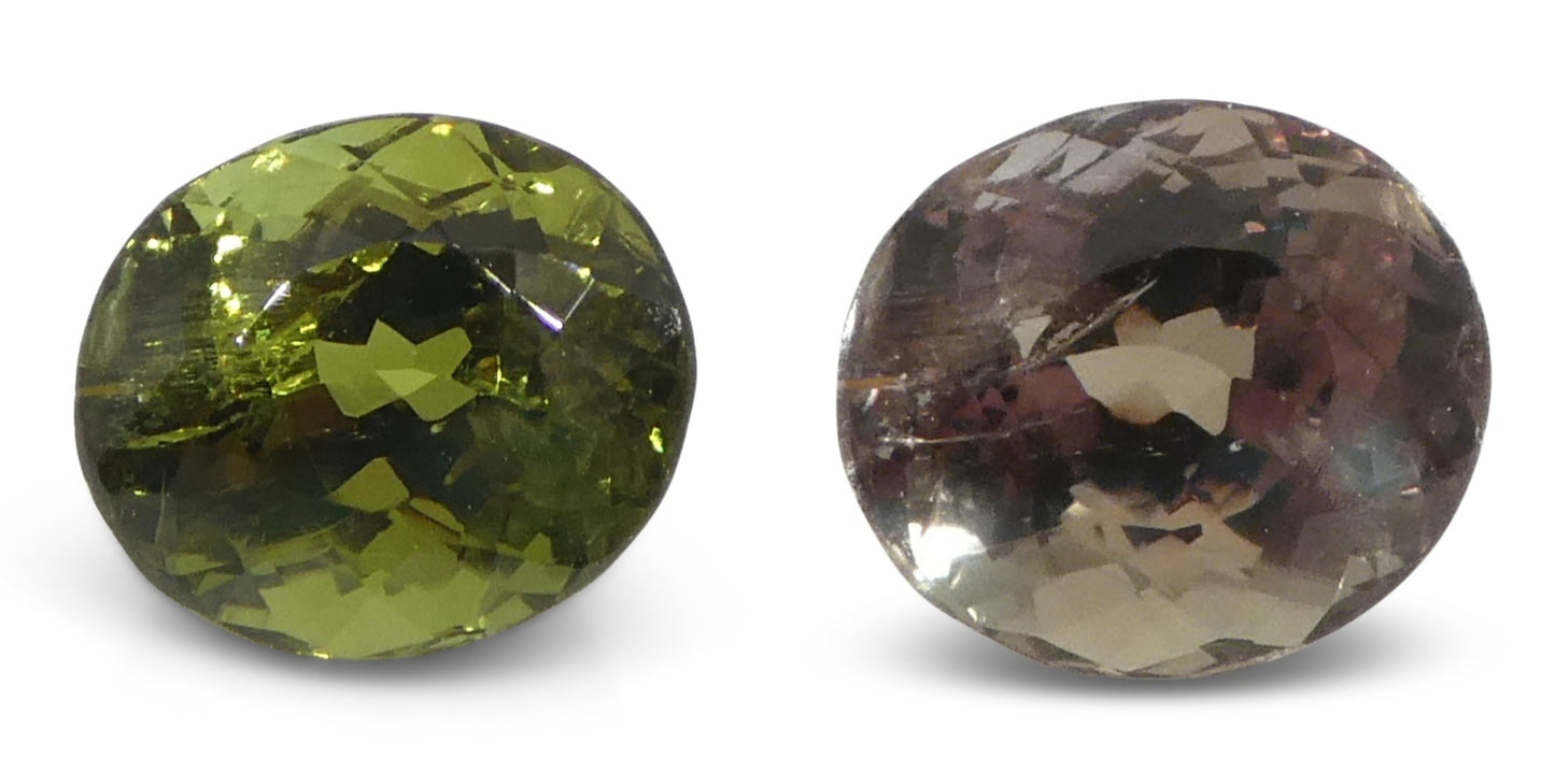 1.08ct Oval Yellowish Green to Yellowish Brown Alexandrite GIA Certified Sri Lanka Unheated - Skyjems Wholesale Gemstones