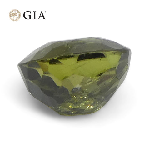 0.95ct Oval Yellowish Green to Yellow-Brown Alexandrite GIA Certified Sri Lanka Unheated