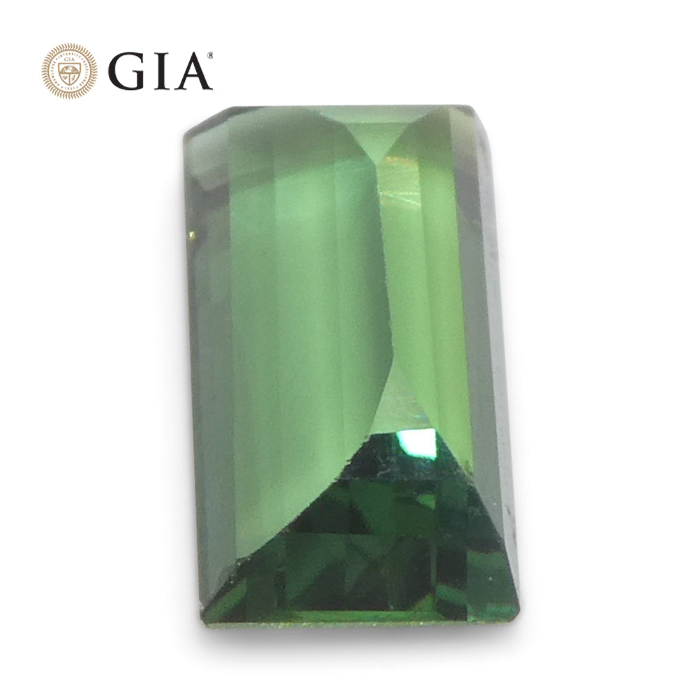 0.86ct Rectangular/Baguette Bluish Green to Grey-Purple Alexandrite GIA Certified India Unheated - Skyjems Wholesale Gemstones