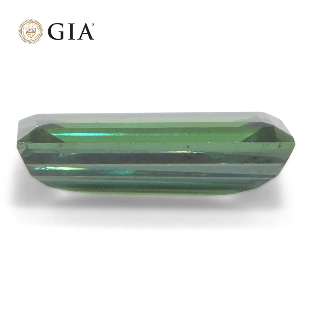 0.86ct Rectangular/Baguette Bluish Green to Grey-Purple Alexandrite GIA Certified India Unheated - Skyjems Wholesale Gemstones