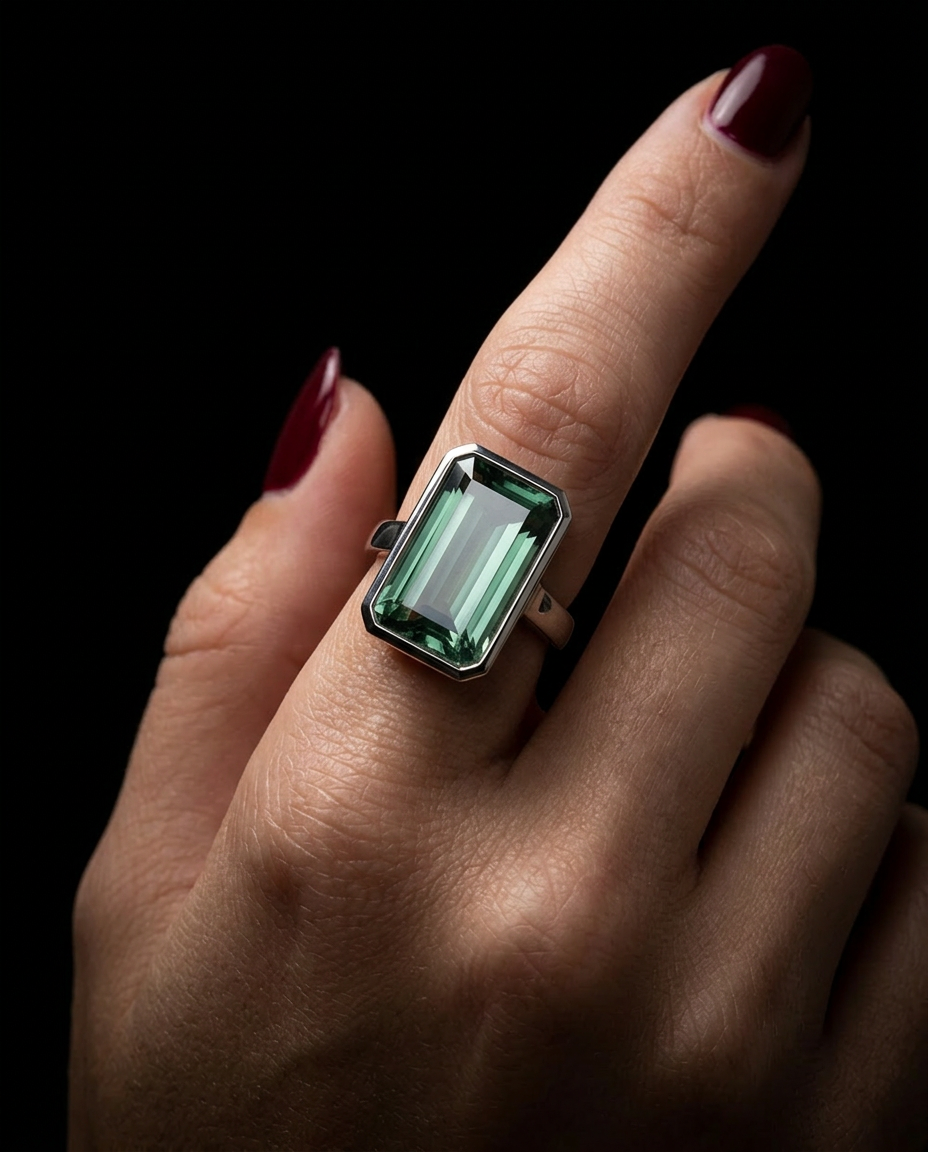 0.86ct Alexandrite rectangular cut, bluish green to grey-purple, unheated GIA certified — Skyjems