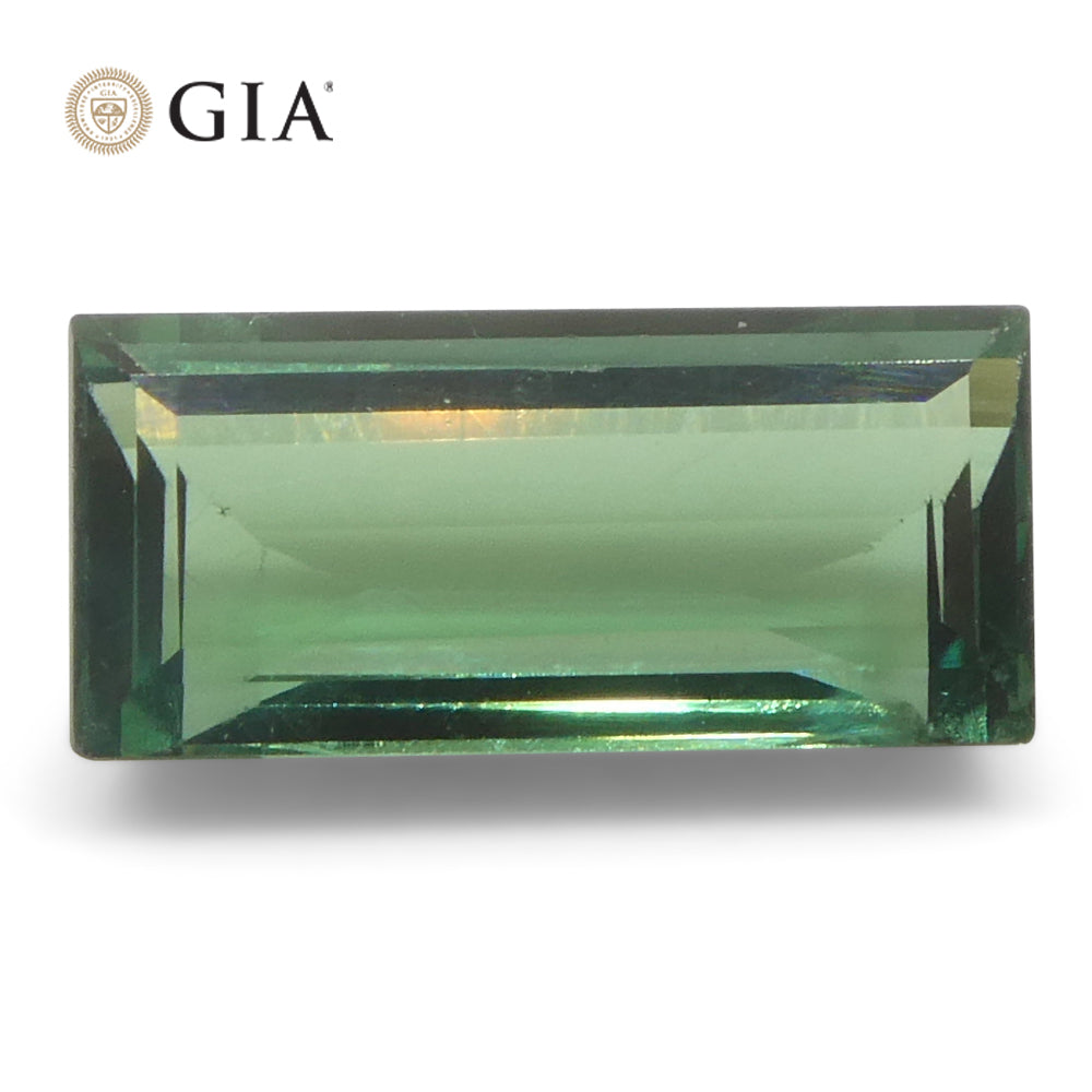 0.86ct Rectangular/Baguette Bluish Green to Grey-Purple Alexandrite GIA Certified India Unheated - Skyjems Wholesale Gemstones