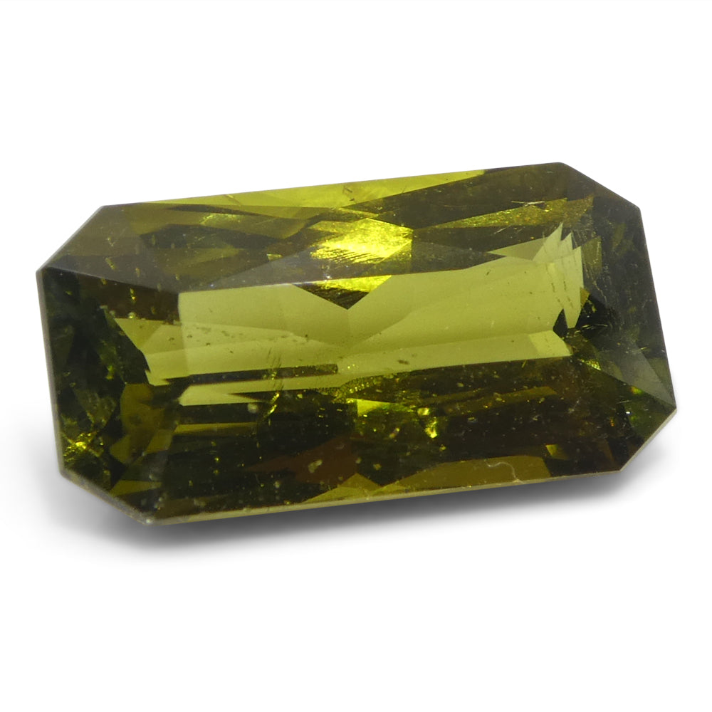 2.91ct Octagonal/Emerald Cut Yellowish Green to Brown-Yellow Alexandrite GIA Certified  Unheated - Skyjems Wholesale Gemstones