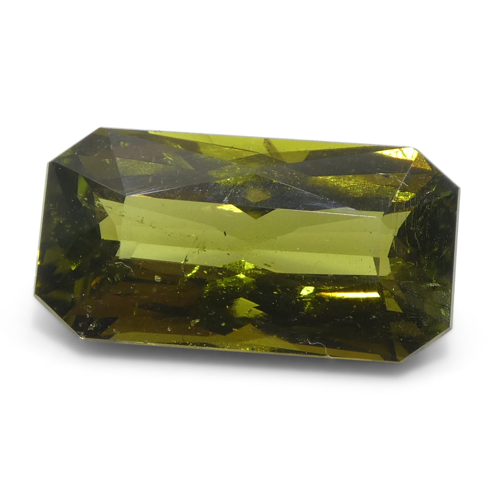 2.91ct Octagonal/Emerald Cut Yellowish Green to Brown-Yellow Alexandrite GIA Certified  Unheated - Skyjems Wholesale Gemstones