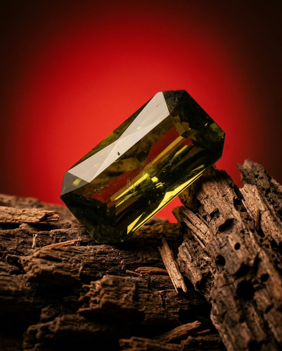 2.91ct Octagonal/Emerald Cut Yellowish Green to Brown-Yellow Alexandrite GIA Certified  Unheated