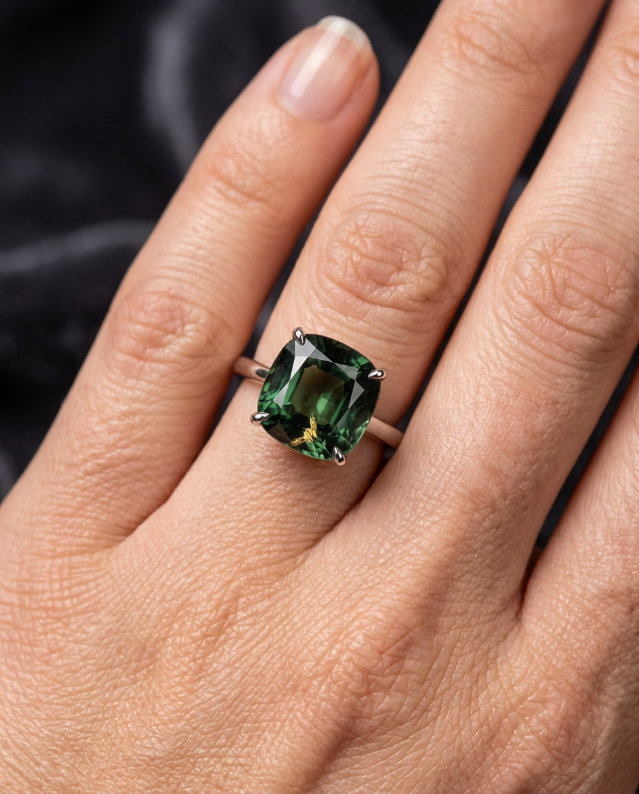 0.99ct cushion alexandrite, blue-green to reddish purple, eye clean, unheated — Skyjems