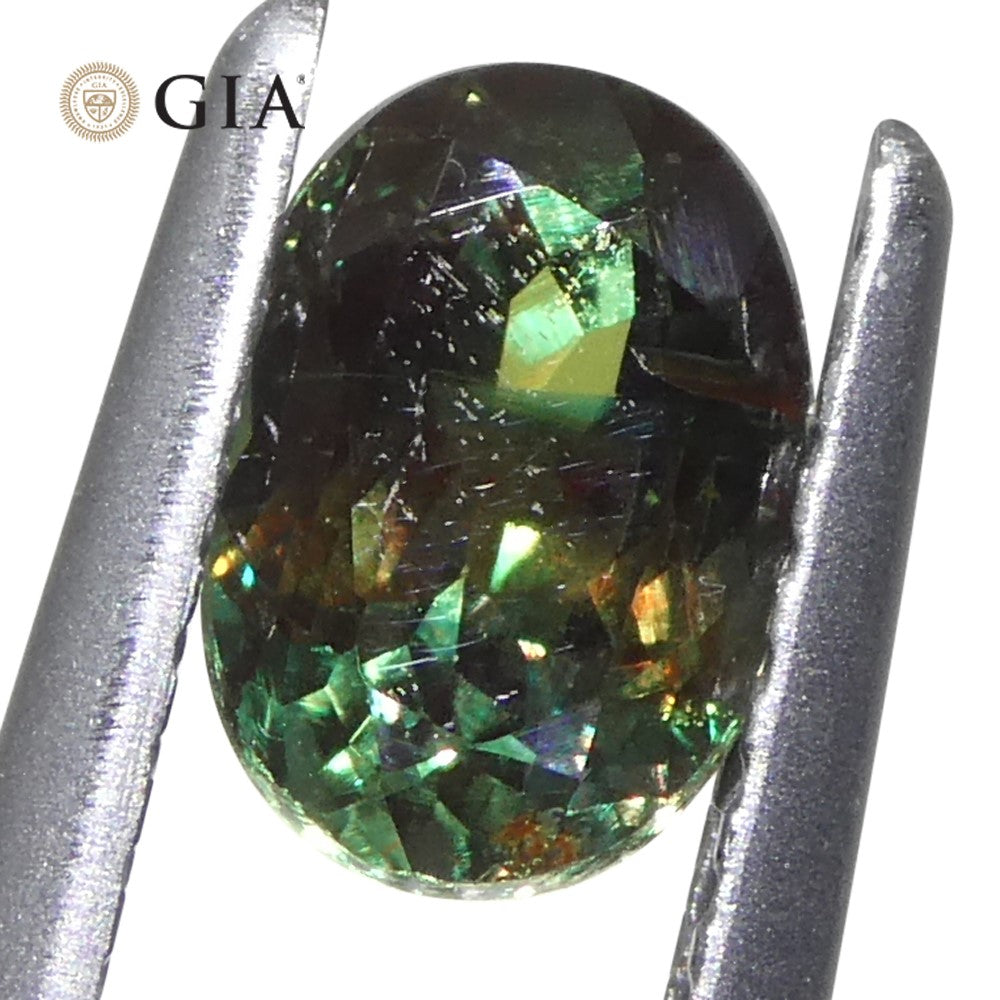 Alexandrite 0.91 cts 6.48 x 4.58 x 3.75 mm Oval Blue-Green changing to Reddish Purple  $10800